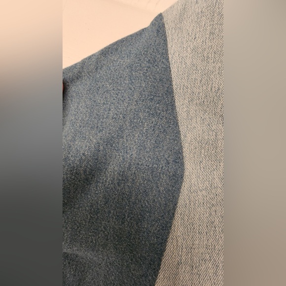 Free People Tricia Fix Split Denim Vest Halter Top Women’s Blue Size Medium - Picture 10 of 12